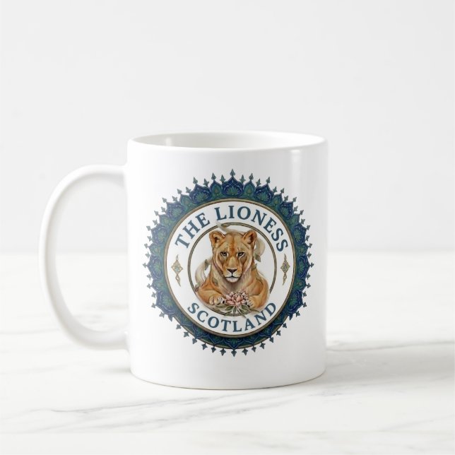 The Lioness. Scotland Coffee Mug (Left)