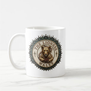 The Lioness. Wales Coffee Mug