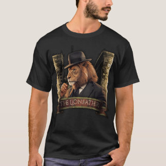 The Lionfather – Mafia Style Lion in Suit T-Shirt