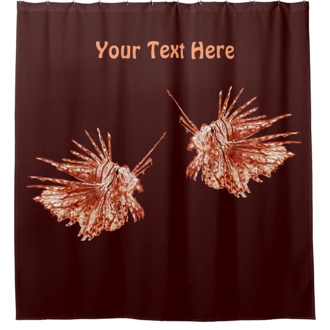 The Lionfish Shower Curtain (Front)