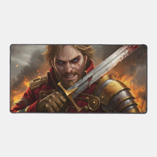 The Lionhearted General Desk Mat