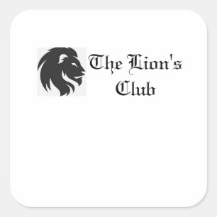 The Lion's Club 6 stickers 7.5cm