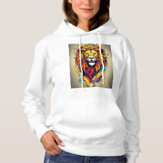the lion's urban and rebellious nature  hoodie