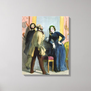 The Literary Lioness, from 'Femmes de Paris' Canvas Print
