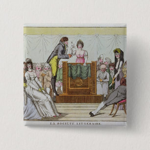 The Literary Society 15 Cm Square Badge