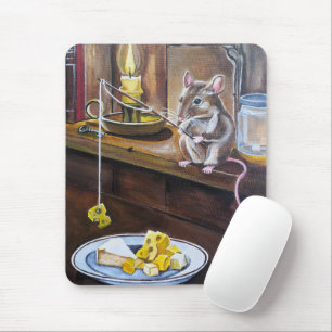The Little Angler Painting by Alfred Fox Mouse Mat