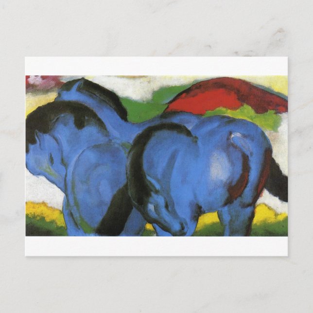 The Little Blue Horses by Franz Marc Postcard (Front)