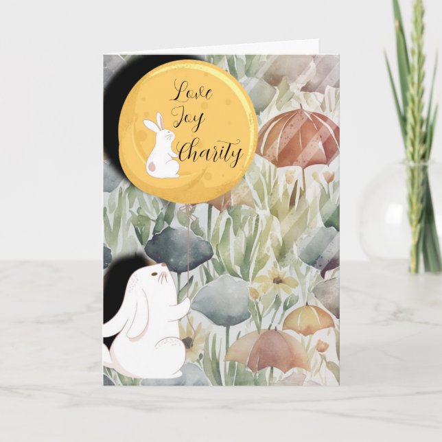 The Little Bunny's Thoughts Card (Front)