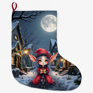 The Little Christmas Messenger.  Large Christmas Stocking