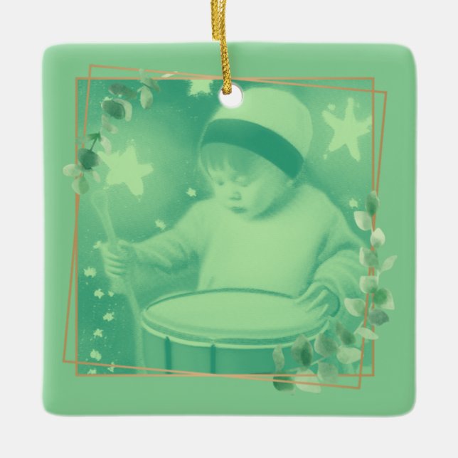 The Little Drummer Boy  Ceramic Ornament (Front)