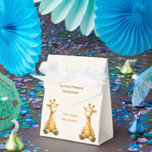 The Little Explorer Safari Friends Baby Shower Favour Box