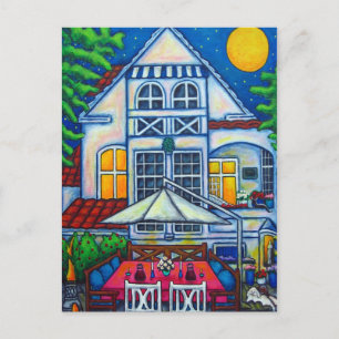 The Little Festive House By Lisa Lorenz Postcard
