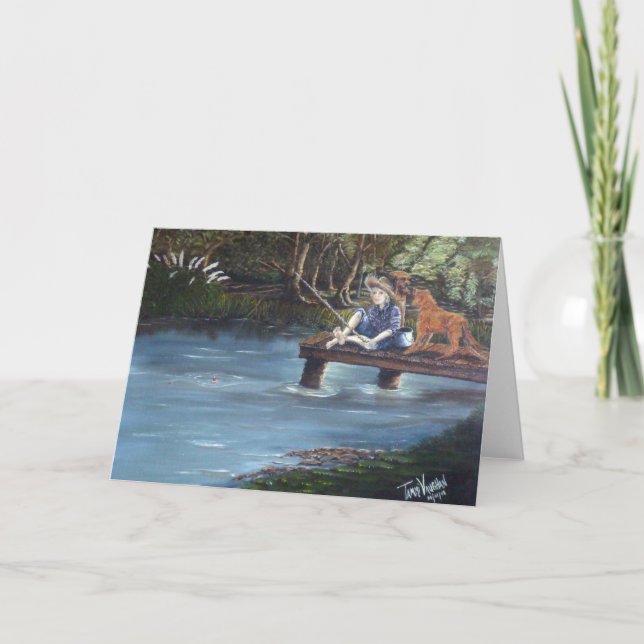 The Little Fisherman Greeting Card (Front)