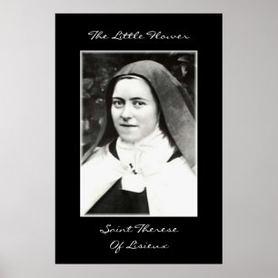 THE LITTLE FLOWER SAINT THERESE OF LISIEUX POSTER