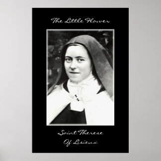 THE LITTLE FLOWER SAINT THERESE OF LISIEUX POSTER