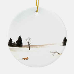 The Little Fox Ceramic Tree Decoration