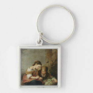 The Little Fruit-Seller, 1670-75 Key Ring