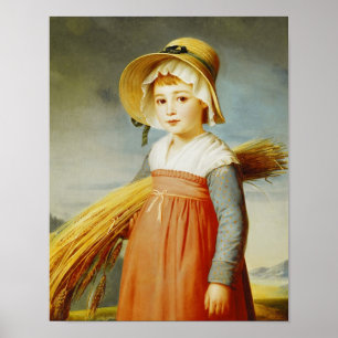 The Little Gleaner, 1824 Poster