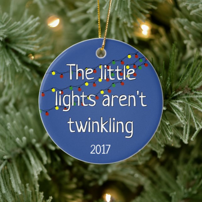 The little lights aren't twinkling ceramic tree decoration (Tree)