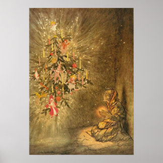 The Little Match Girl by arthur rackham Poster