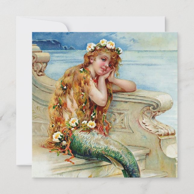 “The Little Mermaid” by E S Hardy Invitation (Front)