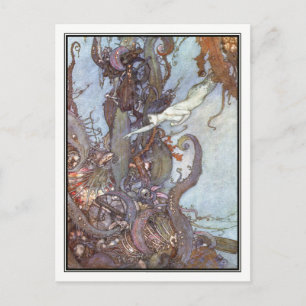 The Little Mermaid by Edmund Dulac Postcard