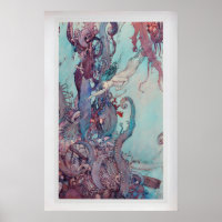 The Little Mermaid by Edmund Dulac Vintage Fine