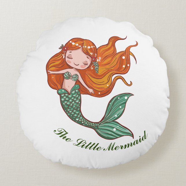 The Little Mermaid Round Cushion (Front)