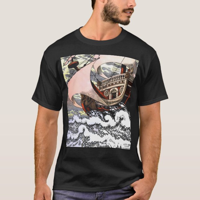 The Little Mermaid - Ship On The Ocean - Ivan T-Shirt (Front)