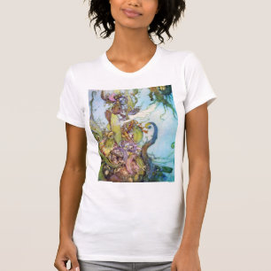 The Little Mermaid vintage art womens T-shirt