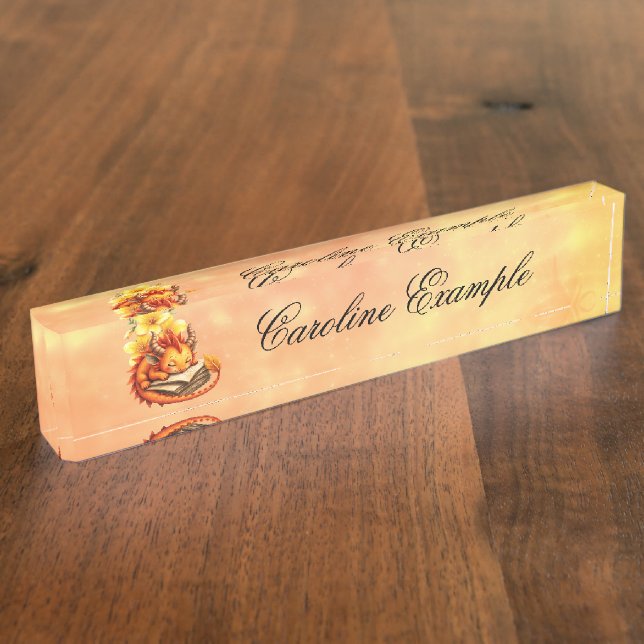 The Little Mystic Dragon Nameplate (Side)