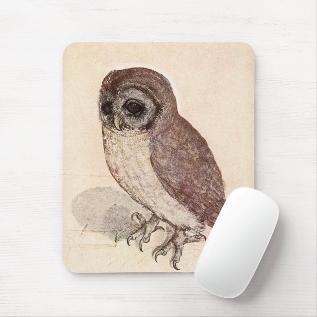 The Little Owl | Albrecht Dürer Mouse Mat (With Mouse)