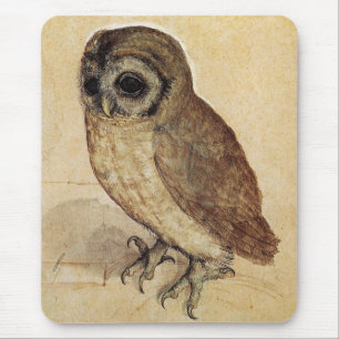 The Little Owl (by Albrecht Durer) Mouse Mat