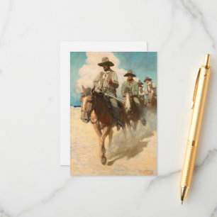 The Little Posse Started Out on its Journey Enclosure Card