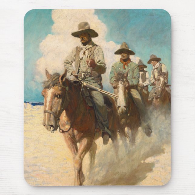 The Little Posse Started Out on its Journey Mouse Mat (Front)