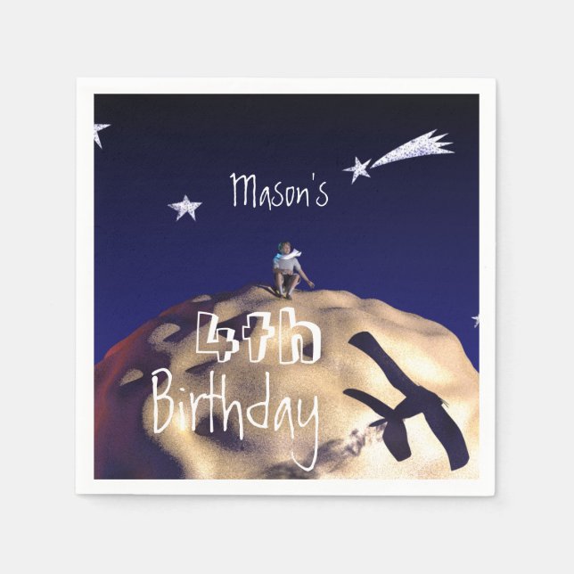 THE LITTLE PRINCE 4th Birthday Paper napkins (Front)