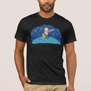 The Little Prince Golden Crown Rose Handkerchief T-Shirt