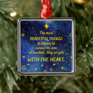 The Little Prince Quote and Stars Metal Tree Decoration