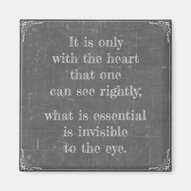 The little prince quote magnet (Front)