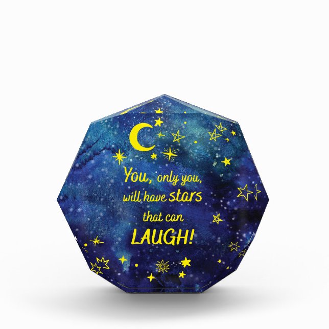 The little Prince Quote with stars Photo Block (Front)