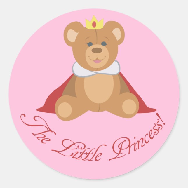 The Little Princess Classic Round Sticker (Front)