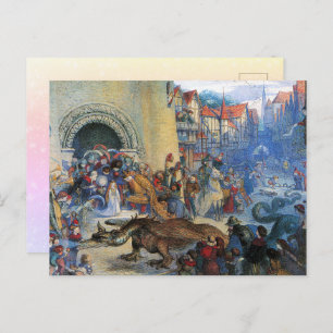 The Little Princess's Birthday Dragon  Postcard
