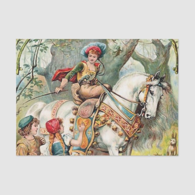 “The Little Robber Girl” by E S Hardy Tissue Paper (Front)