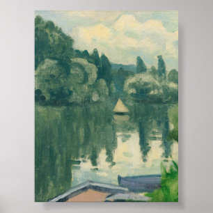 The Little Sailing In Poissy Albert Marquet  Poster