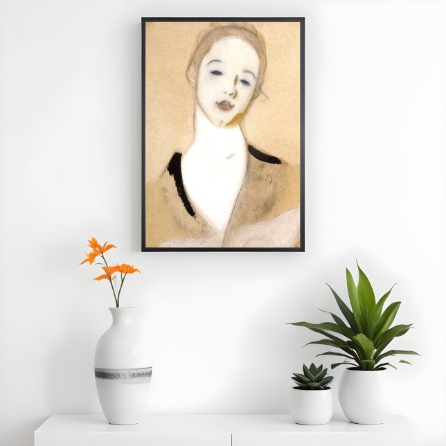 The Little Servant, Helene Schjerfbeck Modern Art Poster (Creator Uploaded)