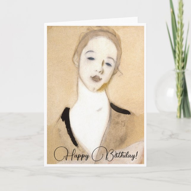 The Little Servant, Helene Schjerfbeck, Thank You Card (Front)