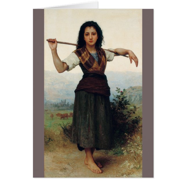 The Little Shepherdess by Bouguereau (Front)