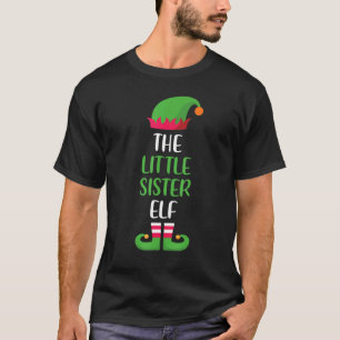 The Little Sister Elf Christmas Family Matching Gr T-Shirt