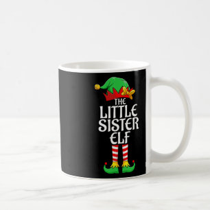 The Little Sister Elf Xmas Matching Christmas Fami Coffee Mug