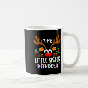 The Little Sister Reindeer Christmas Men Women Coffee Mug